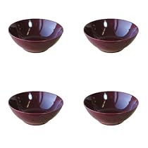 BIA Cordon Bleu Malibu Coupe Soup/Cereal Bowls, Set of 4, Burgandy