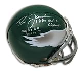 Ron Jaworski Autographed/Hand Signed Philadelphia Eagles Mini Helmet Inscribed ''1980 NFC Champs'' &