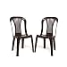 Varmora Without Arm Chair Set of 2 (Verti Dine - Brown) RS.1012.00