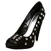 BCBGirls Women's Border Open Toe Pump,Black Suede,9 M US BCBGirls Women's Border Open Toe Pump,Black Suede,9 M US