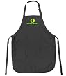 University of Oregon Apron NCAA College Logo Black UO Ducks TOP RATED for Grilling, Barbecue, Kitchen and Cooking Best Unique Gifts for a Man, Men, HIM HER Women, Ladies. GIFT IDEA!