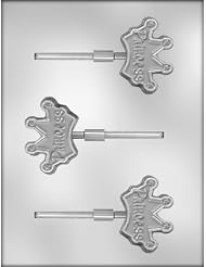 Buy CK Products 2-1 2-Inch Princess Crown Sucker Chocolate Mold