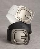 Guess - GUESS G LOGO PLAQUE W/ BLACK STRAP