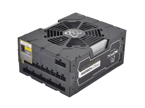 XFX PRO1050W Black Edition Full Modular 80PLUS Gold PSU Compatible with Intel Core i3, i5, i7 and AMD Phenom, FX ATX 1050 Energy Star Certified Power Supply P11050BEFX On Sale