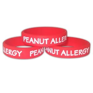 STAT KIDS Health ID Wristband, Peanut Allergy, Size M, 3-Pack by
