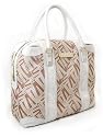 Versace Large Tan & White Handbag