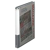 プラス クリアーファイル [マガジンタイプ] A4 ダークグレー FL-144EDの画像