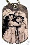 Personalized Photo Dog Tag Necklace or Keychain