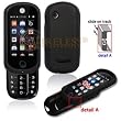 Black Silicone Rubber Soft Case Cover for Motorola QA4 Evoke