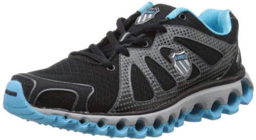 k-SWISS Women's Tubes Run 130 Running Shoe,Black/Fiji Blue,7.5 M US On Sale