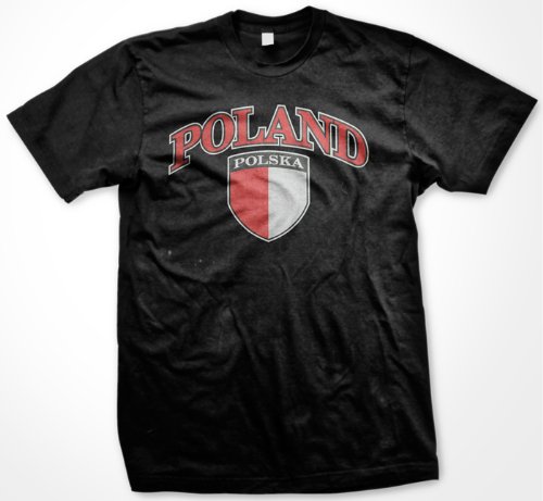 Poland Soccer T-shirt, Polska Football Shirt, International Soccer T-shirts
