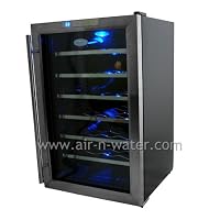 NewAir AW-281E 28 Bottle Thermoelectric Wine Cooler With Chrome Plated Racks