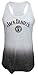 Jack Daniels Women's Daniel's White Burnout Racerback Tank Top
