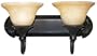 Yosemite Home Decor F023B02SB Verona 18.5-Inch 2-Light Bathroom Vanity, Sienna Bronze