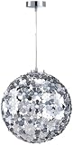Honsel Leuchten 62111 Honsel Pendelleuchte mattnickel/chrom Acryl klar