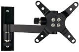 Flat Panel Wall Mount with Articulating Single Arm(Black)