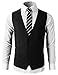 H2H Mens Formal Slim Fit Premium Business Dress Suit Lightweight Vests