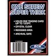 BCW 1 Screw Super Thick Card Holder - 120 Pt. (Lot of 10 - 10 Pack) Jersey or Memorabilia Card Screwdown - Baseball, Football, Basketball, Hockey, Golf, Single Sports Cards Top Load - Sportcards Card Collecting Supplies