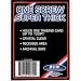 BCW 1 Screw Super Thick Card Holder - 120 Pt. (Lot of 10 - 10 Pack) Jersey or Memorabilia Card Screwdown - Baseball, Football, Basketball, Hockey, Golf, Single Sports Cards Top Load - Sportcards Card Collecting Supplies