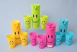 Review SIL  / Neon Coloured Plastic Jug & 2 Beakers - Smiley Design (HH3722)