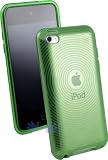 iGg iPod Touch 4G TPU Case with Inner Circle Design - Clear Green Circle