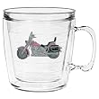 Ladies' Motorcycle 12 oz Insulated Coffee Mug, Clear