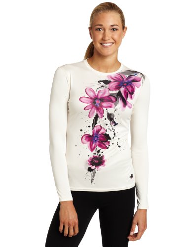 Hot Chillys Women's Peach Print Crewneck Tee