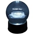 Soldier Field Etched In A Crystal Ball