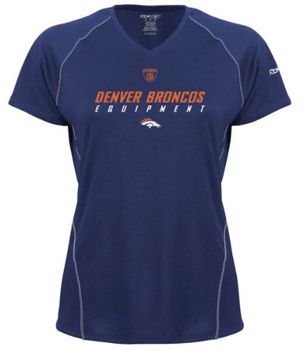 Denver Broncos -Navy- Junior's Speedwick EQT Tee - Small