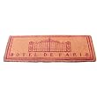 Hotel de Paris Double Size Natural Elegant Gates in Red French Heavy Coir Doormat, 47 by 17 inches