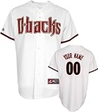 MLB Boys' Arizona Diamondbacks Replica Jersey Personalized (White, X-Large)