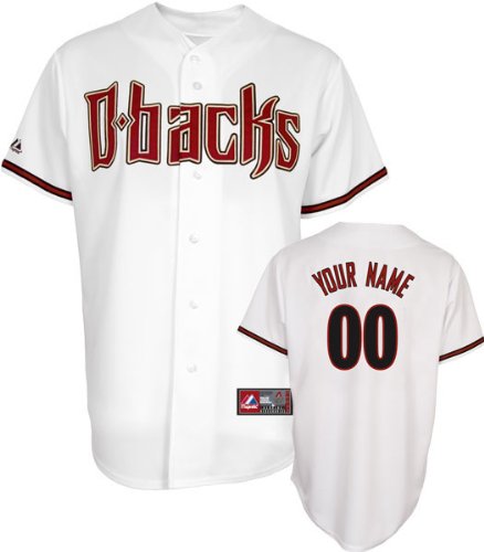 MLB Boys' Arizona Diamondbacks Replica Jersey Personalized (White, X-Large)
