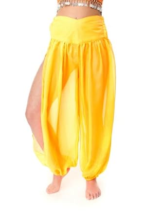 ranrann Enfant Fille Pantalon Danse Orientale Harem Sarouel Satin