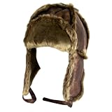 New Distressed Trapper Trooper Hat Winter Hunter * Brown * Medium / Large