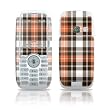 Copper Plaid Design Protective Skin Decal Sticker for LG Rumor Cell Phone