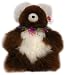 Alpaca Bear. Genuine Multi Colored Alpaca Teddy Bear With Multi Colored Rhinestones Collar. 18 Inches high.