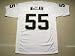 OAKLAND RAIDERS ROLANDO McCLAIN #55 WHITE 2010 RBK JERSEY (SIZE 48M - 56 3XL)
