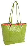 SR Squared By Sondra Roberts 4 in 1 Quilted Patent Tote