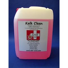 SHB Swiss Kalk Clean Spezial-Entkalker 10L Kanister f�r Espresso und Kaffeevollautomaten, Kaffeemaschienen, Siebtr�ger, Kapsel, Pad Maschinen (bis zu 100 Entkalkungen)