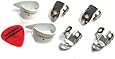 National Finger Picks & Thumb Pick Set - White - MED + Ant Hill Music Pick