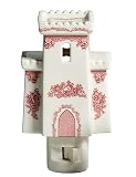 Johnson Brothers Old Britain Castles 4-3/4-Inch Earthenware, Castle Night Light, Pink