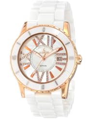 Le Chateau Womens 5870rse_wht Persida LC Ceramic Watch