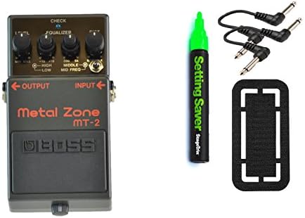 Keeley Electronics Mt-2 Twilight Zone Mod Pedal Bundle w/ 4 free Items: StageTrix Setting Saver Pen, StageTrix Pedal Fastener, 2x Hosa Patch Cables