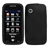 Black Gel Skin Case for LG Prime GS390 AT&T Protector Case