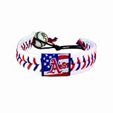 MLB Oakland Athletics Stars and Stripes Classic Baseball Bracelet