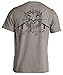 Skull and Speargun Spearfishing T-Shirt: Mens Short Sleeve for Fishing, Scuba Diving, Boating, and Beach