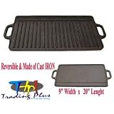 20 Cast Iron Reversible Grill Griddle by Benecasa
