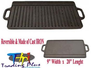 20 Cast Iron Reversible Grill / Griddle