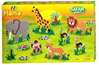 Childrens Toyshop  Toys : Giant Gift Box- Safari 5000 Bead Set