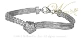 MILLE LUCCI: *ITALIAN SINGLE KNOT STERLING SILVER BRACELET*